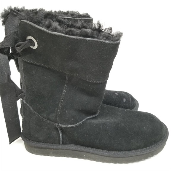 KOOLABURRA by UGG Andrah Short Black Suede Boot - Picture 3 of 8
